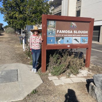 Famosa Slough - Me ready to walk the path! I saw all of these birds today!! - Hiking Near Me - San Diego, California