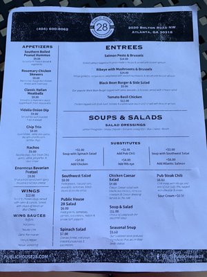 Menu photo 4 Public House 28 Atlanta, GA Menu photo 4 Public House 28 Atlanta, GA