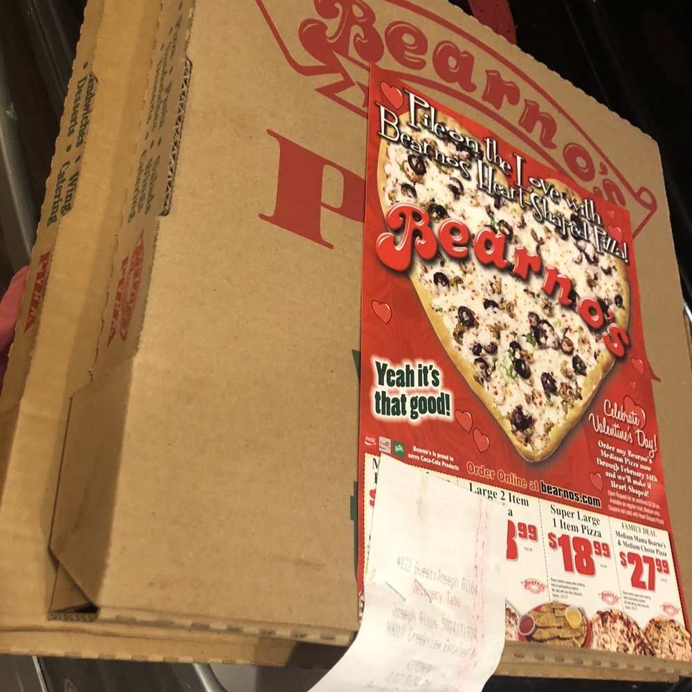 Bearno's Pizza - To go large and extra large boxes - Pizza Near Me - Louisville, Kentucky Bearno's Pizza - To go large and extra large boxes - Pizza Near Me - Louisville, Kentucky