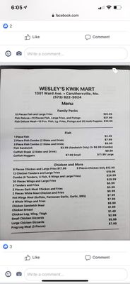 Menu photo 2 Wesley Kwik Mart Caruthersville, MO Menu photo 2 Wesley Kwik Mart Caruthersville, MO