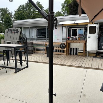 Oasis 2.0 -  patio area with tables and chairs - Coffee & Tea Near Me - Logan, Ohio