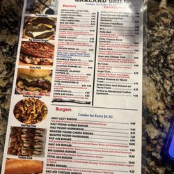 The Garland Grill and Bar - Menu