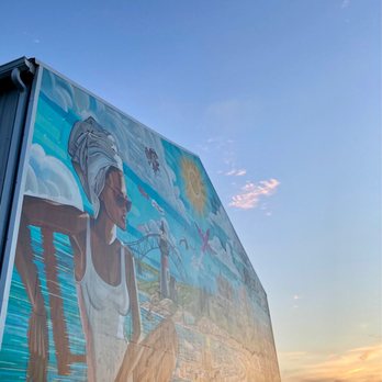 The Lobster Trap - Mural at sunset - Seafood Near Me - Bourne, Massachusetts The Lobster Trap - Mural at sunset - Seafood Near Me - Bourne, Massachusetts
