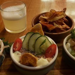 Lima Restobar - Ceviche variety + pisco sour