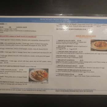 Mountain West Eatery - Menu as of 6/24/20 - American Near Me - Las Vegas, Nevada Mountain West Eatery - Menu as of 6/24/20 - American Near Me - Las Vegas, Nevada