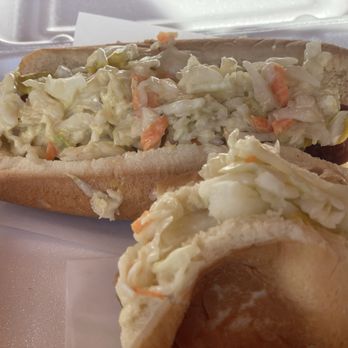 Hazel's Hot Dogs - I was starving! Slaw Dogs my favorite - Hot Dogs Near Me - Saint Augustine, Florida Hazel's Hot Dogs - I was starving! Slaw Dogs my favorite - Hot Dogs Near Me - Saint Augustine, Florida