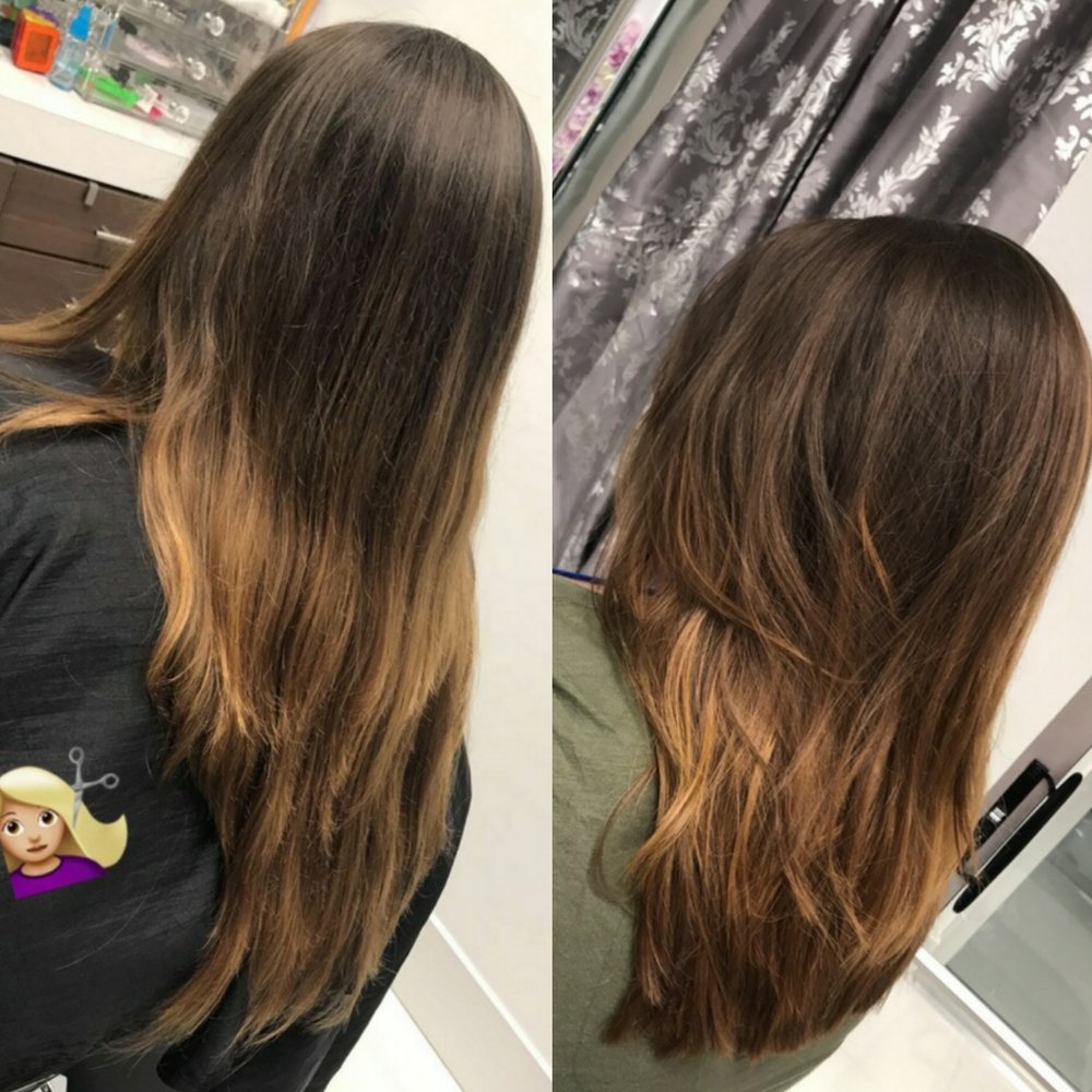 Sareena N - Before and after. More life and bye to split ends! :-D - Threading Services Near Me - Miramar, Florida Sareena N - Before and after. More life and bye to split ends! :-D - Threading Services Near Me - Miramar, Florida