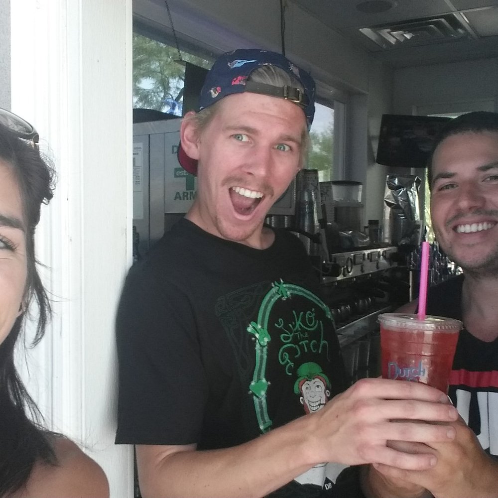 Dutch Bros Coffee - The team at DB handing over my surprise rebel. A must try! - Coffee & Tea Near Me - Phoenix, Arizona Dutch Bros Coffee - The team at DB handing over my surprise rebel. A must try! - Coffee & Tea Near Me - Phoenix, Arizona