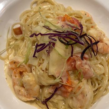 Commerce Kitchen - Shrimp scampi with angel hair pasta - American Near Me - Huntsville, Alabama Commerce Kitchen - Shrimp scampi with angel hair pasta - American Near Me - Huntsville, Alabama