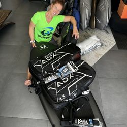 Big Winds - Appletree foil board, Armstrong Foil and Naish Wings plus Kaohi wrist and belt leashes!