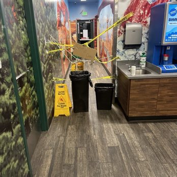 Maverik - Likely phony/grubby "out of order" and "closed for cleaning" signage put up with apparently no attention being given to the bathrooms. - Convenience Stores Near Me - Aurora, Colorado