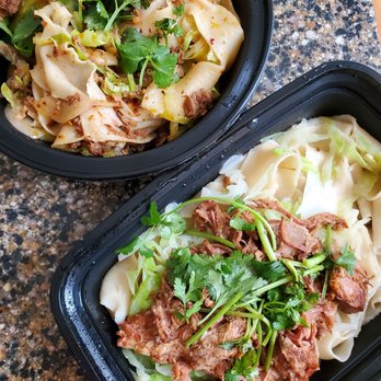 Xi'an Noodles - Tingly Beef Noodles ($13.99) & Stewed Pork Noodles ($13.99) - Chinese Near Me - Bellevue, Washington Xi'an Noodles - Tingly Beef Noodles ($13.99) & Stewed Pork Noodles ($13.99) - Chinese Near Me - Bellevue, Washington