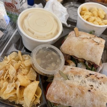 Urban Plates - Cage Free Chicken Club Sandwich with Macaroni & Cheese - New American Near Me - Long Beach, California Urban Plates - Cage Free Chicken Club Sandwich with Macaroni & Cheese - New American Near Me - Long Beach, California