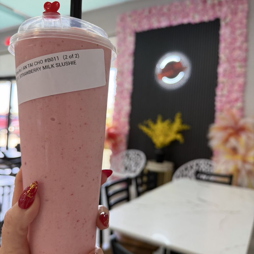 Strawberry milk slush Strawberry milk slush
