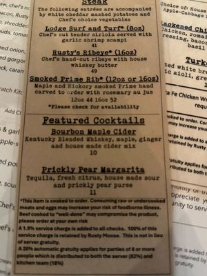 Menu photo 1 Rusty Moose Spokane, WA Menu photo 1 Rusty Moose Spokane, WA