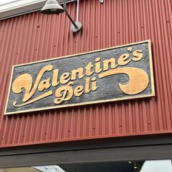 Valentine’s Deli - Street sign