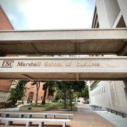 University of Southern California Marshall School of Business - Marshall School sign
