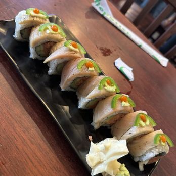Sushi Tyme - Albacore Specialty roll - Japanese Near Me - Santa Barbara, California Sushi Tyme - Albacore Specialty roll - Japanese Near Me - Santa Barbara, California