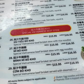Thai Son - Menu - Vietnamese Near Me - Vancouver, British Columbia