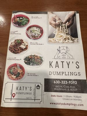 Menu photo 3 Katy's Dumplings Westmont, IL