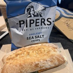 Starbucks - Piper Sea Salt Crisps, Tomato Mozzarella Panini