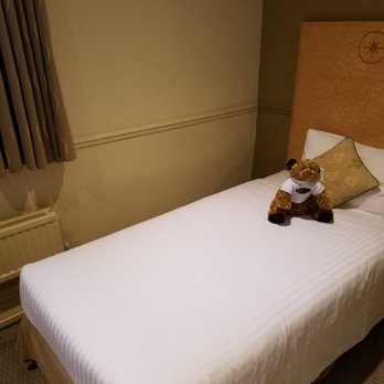 The Swan Hotel - Tiny little bed with a teddy bear on it. - Hotels Near Me - Stafford, STS