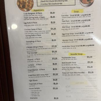 Thai Chef - Menu - Thai Near Me - Siloam Springs, Arkansas Thai Chef - Menu - Thai Near Me - Siloam Springs, Arkansas