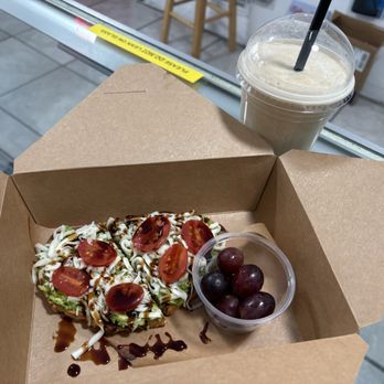 Mountain Coffee House - Pesto avocado toast & proteins shake - Coffee & Tea Near Me - Tehachapi, California
