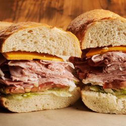 Levain Bread - Satisfy your hunger with the timeless simplicity of our classic ham sandwich.