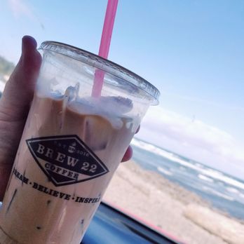 Brew 22 Coffee - Medium iced half sweet mocha. $4 i think. - Coffee & Tea Near Me - Seaside, Oregon