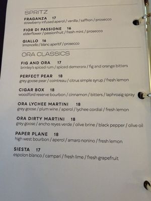 Menu photo 4 ORA FreeStyle Italian Oradell, NJ Menu photo 4 ORA FreeStyle Italian Oradell, NJ