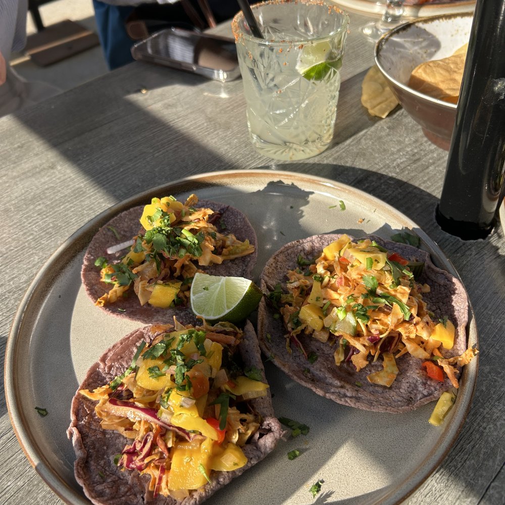 Barrio - ancho marinated shrimp tacos (the mango red onion relish on this was soooo good) - Mexican Near Me - Chicago, Illinois