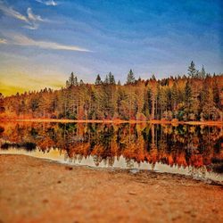 Lower Scott's Flat Lake - Sunset at an empty Lower Scott's Flat