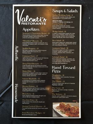 Menu photo 1 Valenti's Ristorante Broadview Heights, OH Menu photo 1 Valenti's Ristorante Broadview Heights, OH