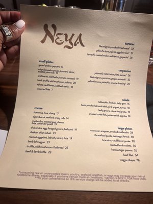 Menu photo 5 Neya Surfside, FL