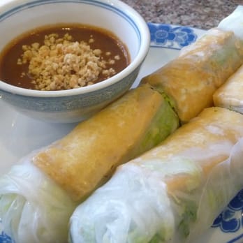 Pho Xe Lua - Tofu Spring Rolls (w Good Peanut Sauce) - Vietnamese Near Me - Sacramento, California Pho Xe Lua - Tofu Spring Rolls (w Good Peanut Sauce) - Vietnamese Near Me - Sacramento, California