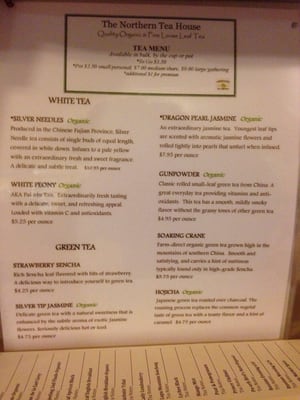 Menu photo 4 The Northern Tea House Juneau, AK Menu photo 4 The Northern Tea House Juneau, AK
