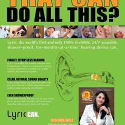 Hearing Loss Solutions - Lyric. The fuss free, invisible 24/7 hearing aid. Come in for our "Hear the Holidays" promotion.