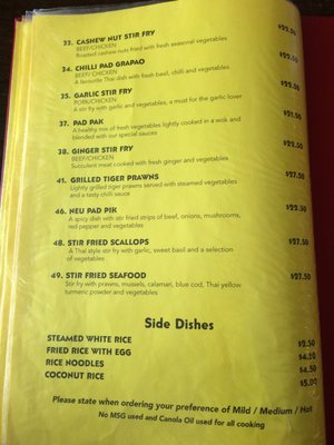 Menu photo 1 Thai Crom Cromwell, OTA