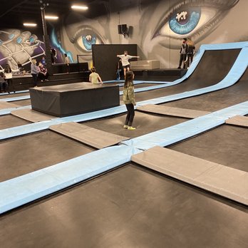 Sky Zone Trampoline Park - My daughter deciding what she wants to do at the Trampoline area! - Trampoline Parks Near Me - Tacoma, Washington Sky Zone Trampoline Park - My daughter deciding what she wants to do at the Trampoline area! - Trampoline Parks Near Me - Tacoma, Washington