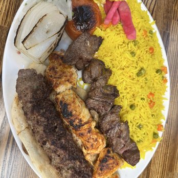 Alfanar Restaurant - 3 MIXED grill plate - Mediterranean Near Me - El Cajon, California