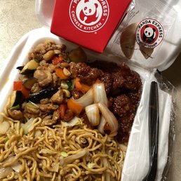 "Bigger Plate" Kung Pao Chicken, Beijing Beef, Honey Walnut Shrimp with Chow Mein "Bigger Plate" Kung Pao Chicken, Beijing Beef, Honey Walnut Shrimp with Chow Mein