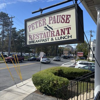 Peter Pause Restaurant - Sign from the road - Breakfast & Brunch Near Me - Schenectady, New York
