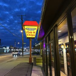 Marino's Seafood - Sign out front that caught my eye