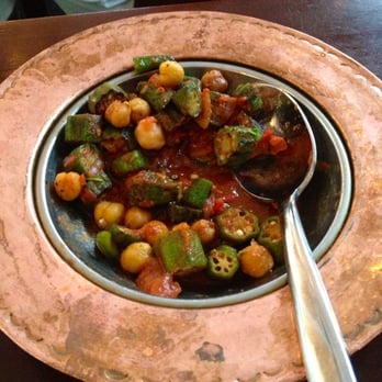 Zaytinya - BAMYA - caramelized okra, fresh and crispy chickpeas, cardamom tomato stew. - Greek Near Me - Washington, DC, District of Columbia Zaytinya - BAMYA - caramelized okra, fresh and crispy chickpeas, cardamom tomato stew. - Greek Near Me - Washington, DC, District of Columbia