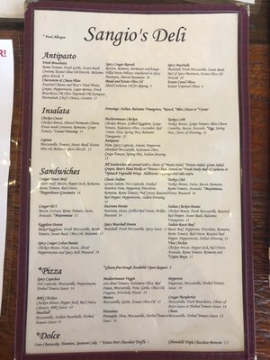 Menu photo 6 Sangio's Deli Temecula, CA