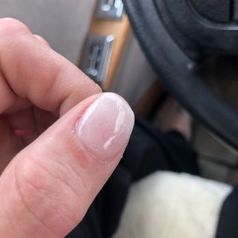 Lake Side Nails Bar - Truly bad ombré dip powder nail job. Rushed and rude. Not worth the money. - Nail Salons Near Me - San Francisco, California