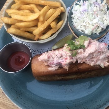 Herringbone Waikiki - Lobster roll. Fries were really good, too. - Seafood Near Me - Honolulu, Hawaii