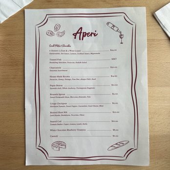 Aperi - Menu - Wine Bars Near Me - St. Louis, Missouri