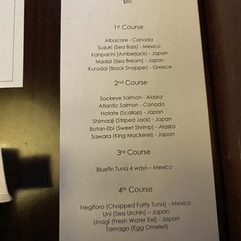 Shiro's - The Menu, May 2023 - Sushi Bars Near Me - Seattle, Washington